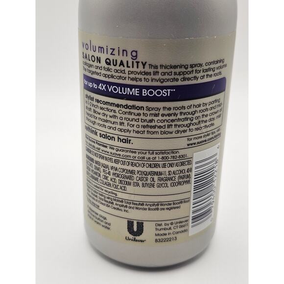 Suave Professionals Hair VOLUMIZING ROOT BOOST SPRAY 6 oz Discontinued - Picture 3 of 3